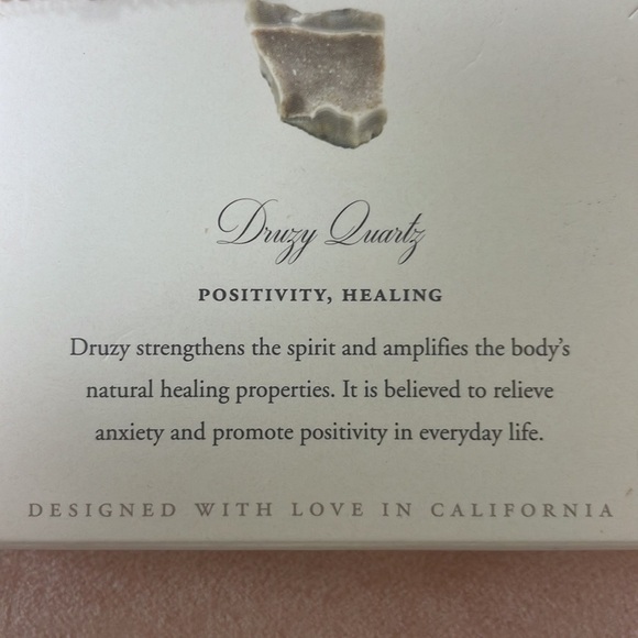 Brand New Luna Norte 14K Gold Plated Brass Druzy Quartz Two Piece Necklace Set - Picture 13 of 14